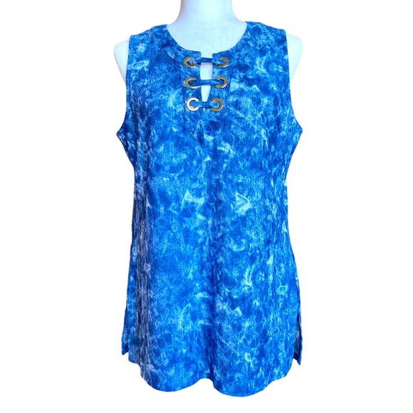 MICHAEL Michael Kors Tops - MICHAEL Michael Kors Sleeveless blouse Sleeveless top Sleeveless Tunic Top -Sz L